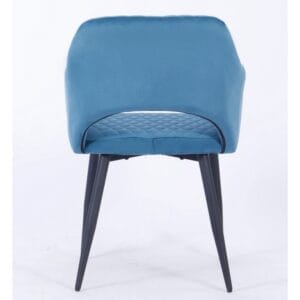 mobiliario-contract-sillon honorio metal tapizado velvet 62 turquesa dark 4